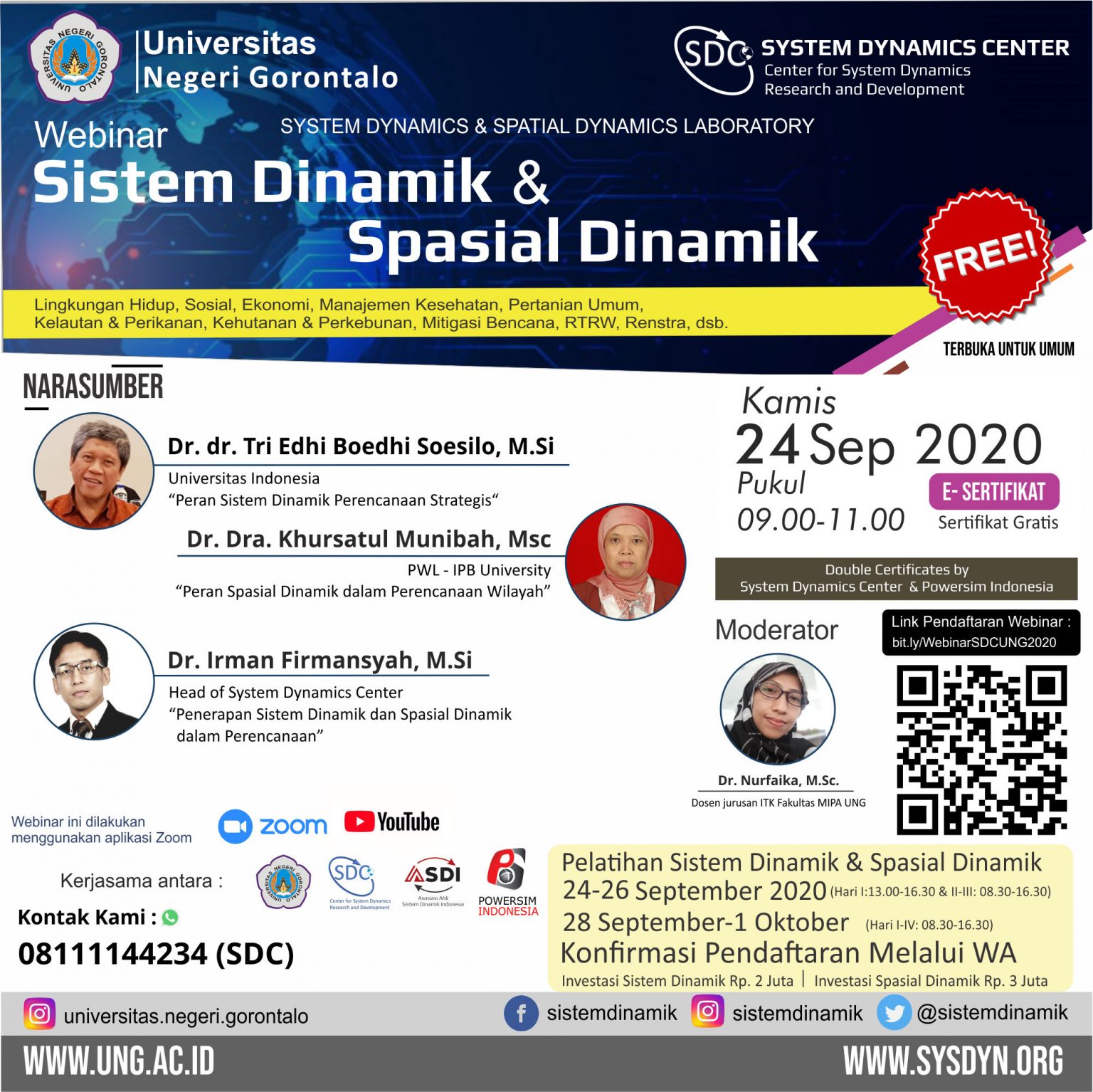 Webinar Sistem Dinamik & Spasial Dinamik UNG – ASDI